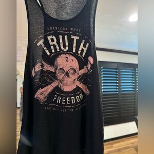 7th Revolution “American Made Truth Freedom” Women’s Muscle Tank – Size Small